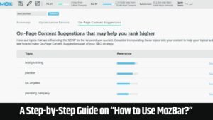 A Step-by-Step Guide on “How to Use MozBar?”
