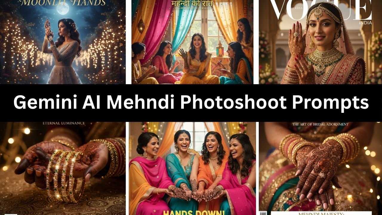Gemini AI Mehndi Photoshoot Prompts