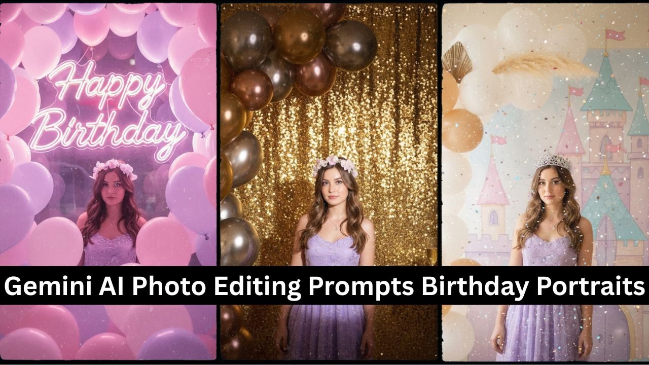 Gemini AI Photo Editing Prompts Birthday Portraits
