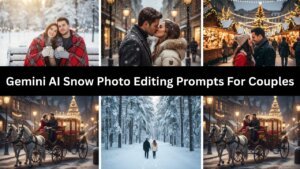 Gemini AI Snow Photo Editing Prompts For Couples