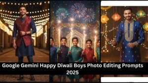 Google Gemini Happy Diwali Boys Photo Editing Prompts 2025