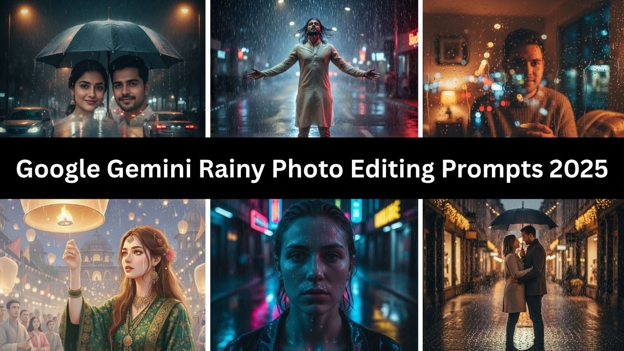 Google Gemini Rainy Photo Editing Prompts 2025