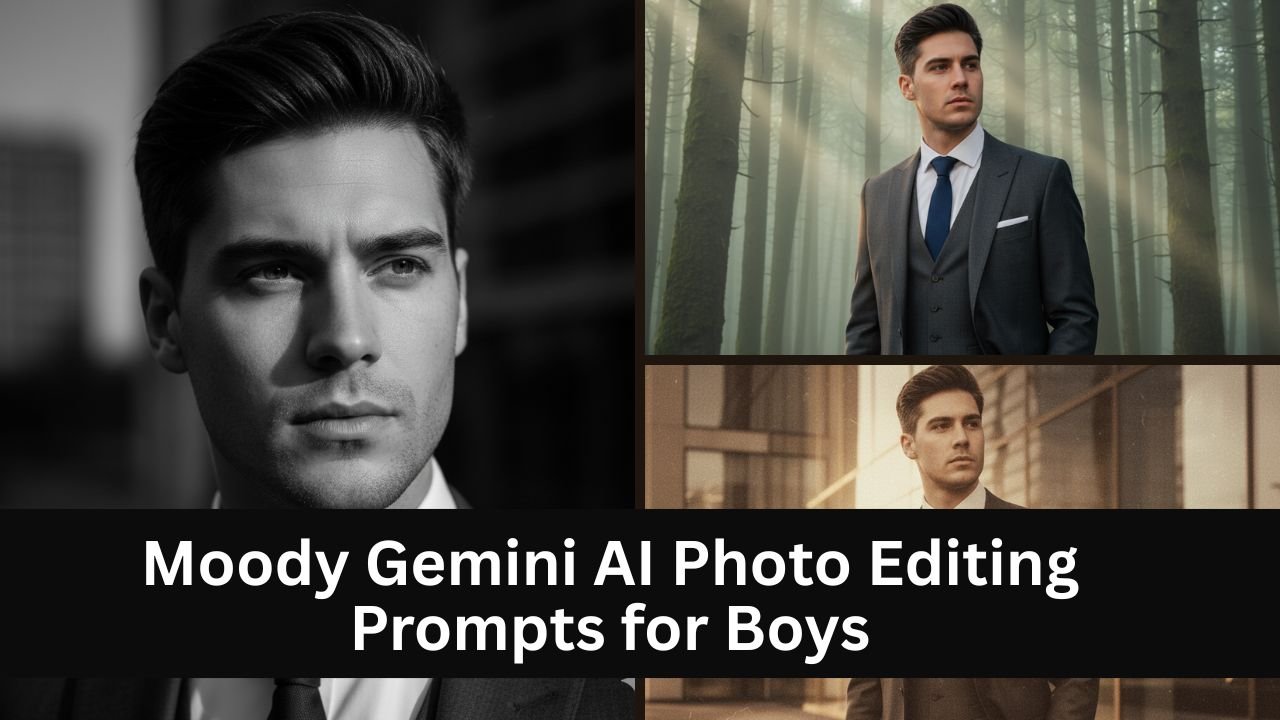 Moody Gemini AI Photo Editing Prompts for Boys